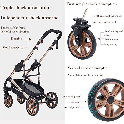 Peuterwandelaar 3 In 1, Pasgeboren Wandelwagen Baby Kinderwagen Hoog Landschap, Kinderwagen Kinderwagens Voor 0-36… - Afbeelding 4