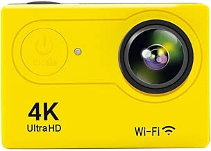 QYL Camera 4K Sports Camera 170 Degree Wide Angle Fisheye Camera HD Display Support WiFi Connection 1050mAh Durable Use Portable Camera Color Yellow QYL Camera 4K Sports Camera 170 Degree Wide Angle Fisheye Camera HD Display Support WiFi Connection 1050mAh Durable Use Portable Camera Color Yellow