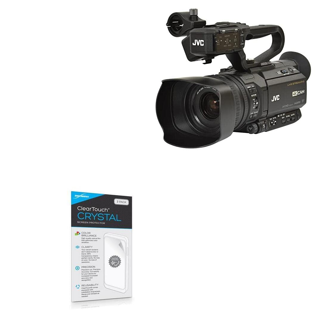 BoxWave Screen Protector Compatible with JVC GY-HM250 - ClearTouch Crystal (2-Pack), HD Film Skin - Shields from Scratches