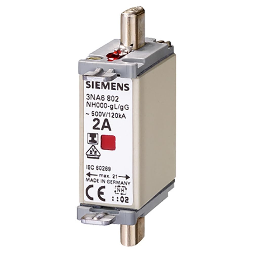 Siemens 63A 000 NH Centred Tag Fuse, gG, 500V ac