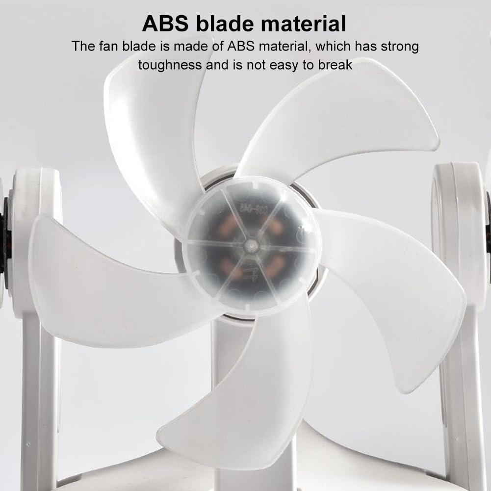 Starnearby Ventilatore da Soffitto con Luce e Telecomando, Lampadario con Ventilatore da Soffitto Silenzioso, Dimmerabile, E27, Lampada da Soffitto LED con Ventilatore (4 Teste+Connettore di Prolunga)