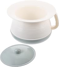 ERINGOGO 1Pc Portable Urine Pot with Handle and Lid Lightweight Bedpan for Adults Practical Household Urinal Convenient Chamber Pot Easy to Clean Plastic