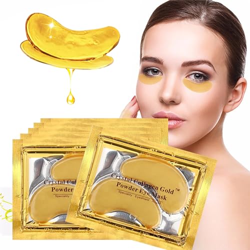 Maschere contorno occhi 24k, 6 Paia