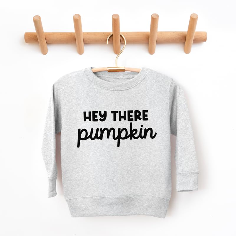 Bump and Beyond Designs Toddler Halloween Sweatshirt for Girls and Boys, Hey There Pumpkin2
