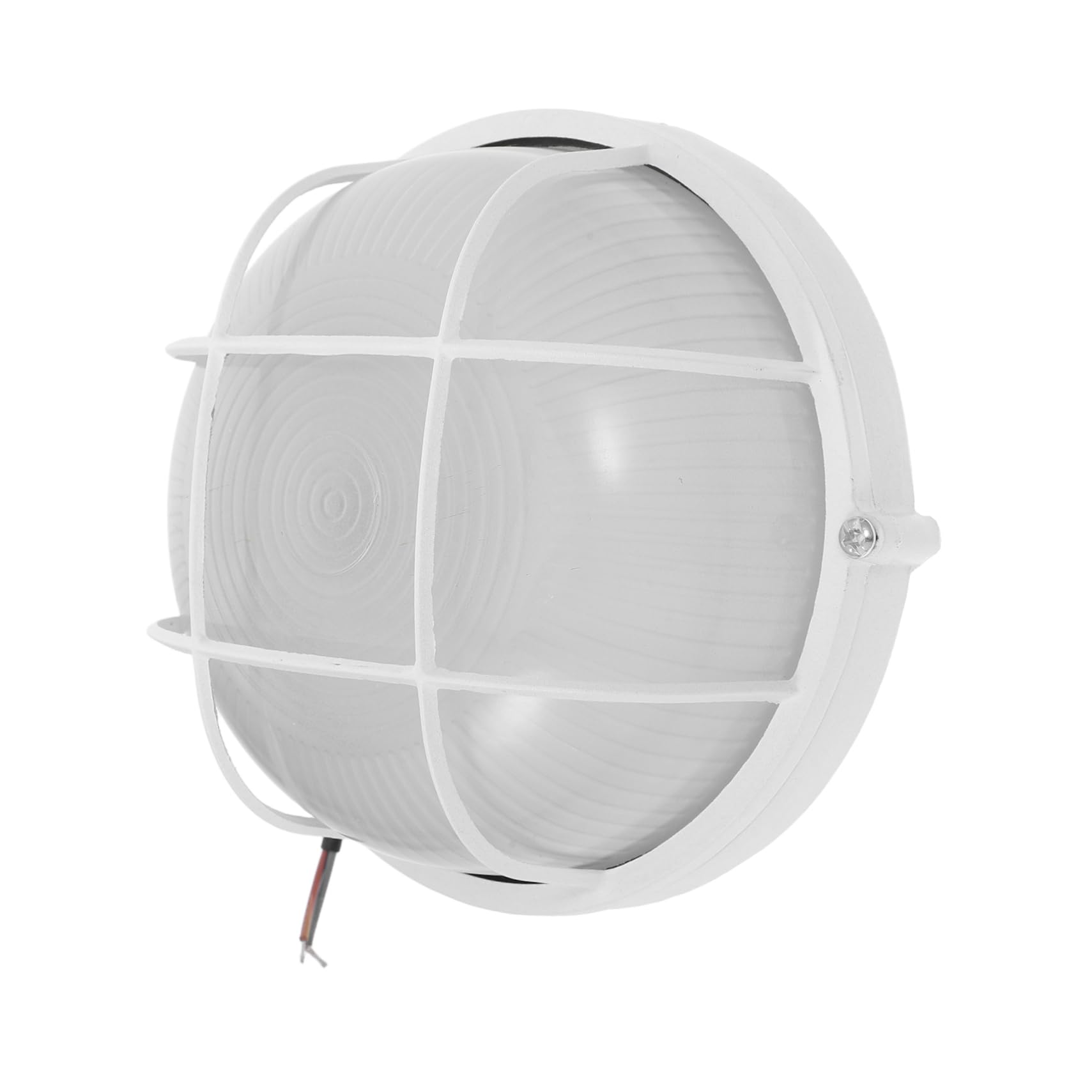 ULTECHNOVO Runde Sauna Raumbeleuchtung E27 aus Aluminium und Glas Weiß