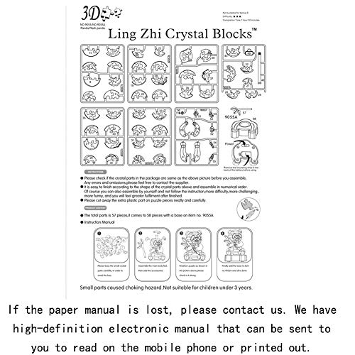 Little Bado Puzzles For Adults 3D Crystal Puzzle Diy 1 Set Gadget Blocks Building Gift For 6 7 8 9 10 11 12 Years Old Kids Boys Girls 3D Crystal Puzzles Panda For Kids Ages 8-10 Year Olds #TOP4