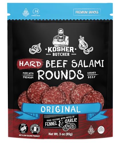 Hard salami Rounds 3 oz Kosher & Halal Certified (Original)