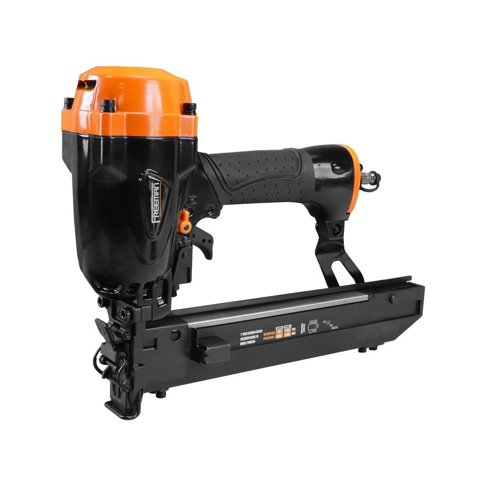 Freeman PWCS50 Pneumatic 16-Gauge 1" Wide Crown Stapler for Freeman, DeWalt®, or Bostitch® 16S2 Series Staples