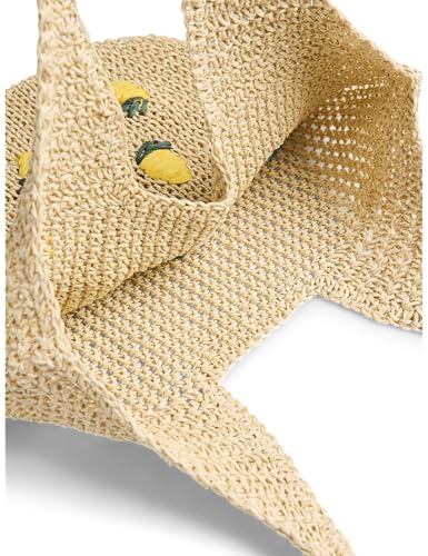Sac cabas a grand compartiment shopper en taille unique couleur beige - 3