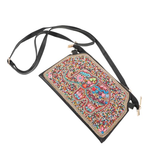 Sac éléphant bohème à perles pour femme : pochette de soirée et voyage Ipetboom légère