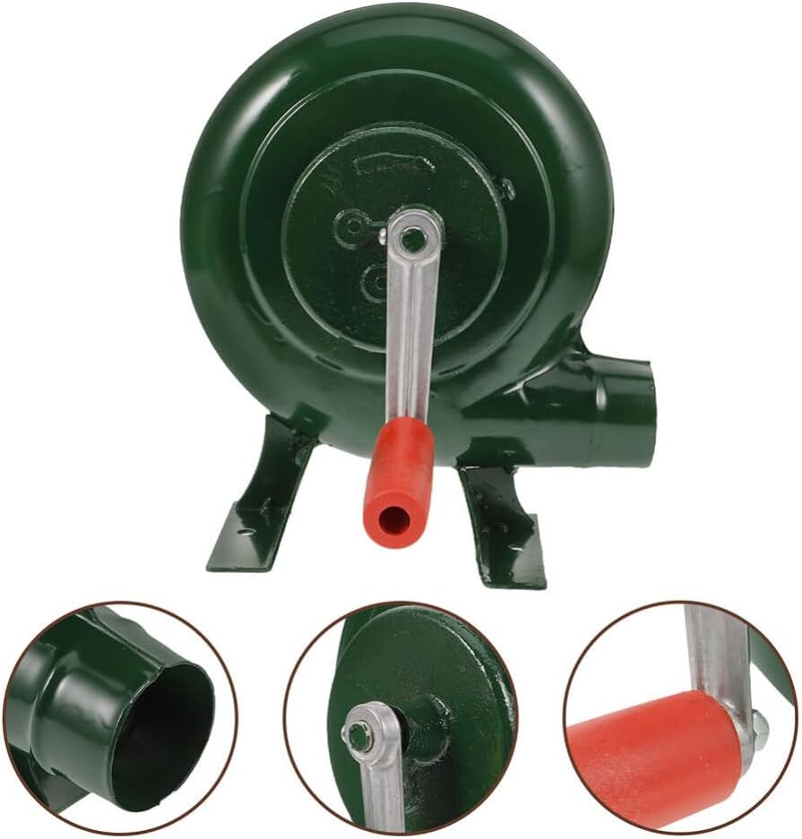 HANABASS 250w Portable Handheld Air Blower Manual Fire Blower for Bbq Camping and Outdoor Use Construction Lightweight Design for Grilling and Picnic Cooking