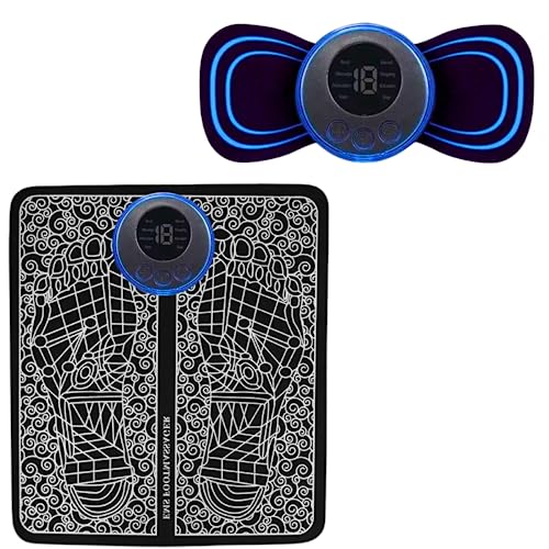 Kit 2 Massageadores Eletrico Profissionais de Pés Pernas Pescoço ...