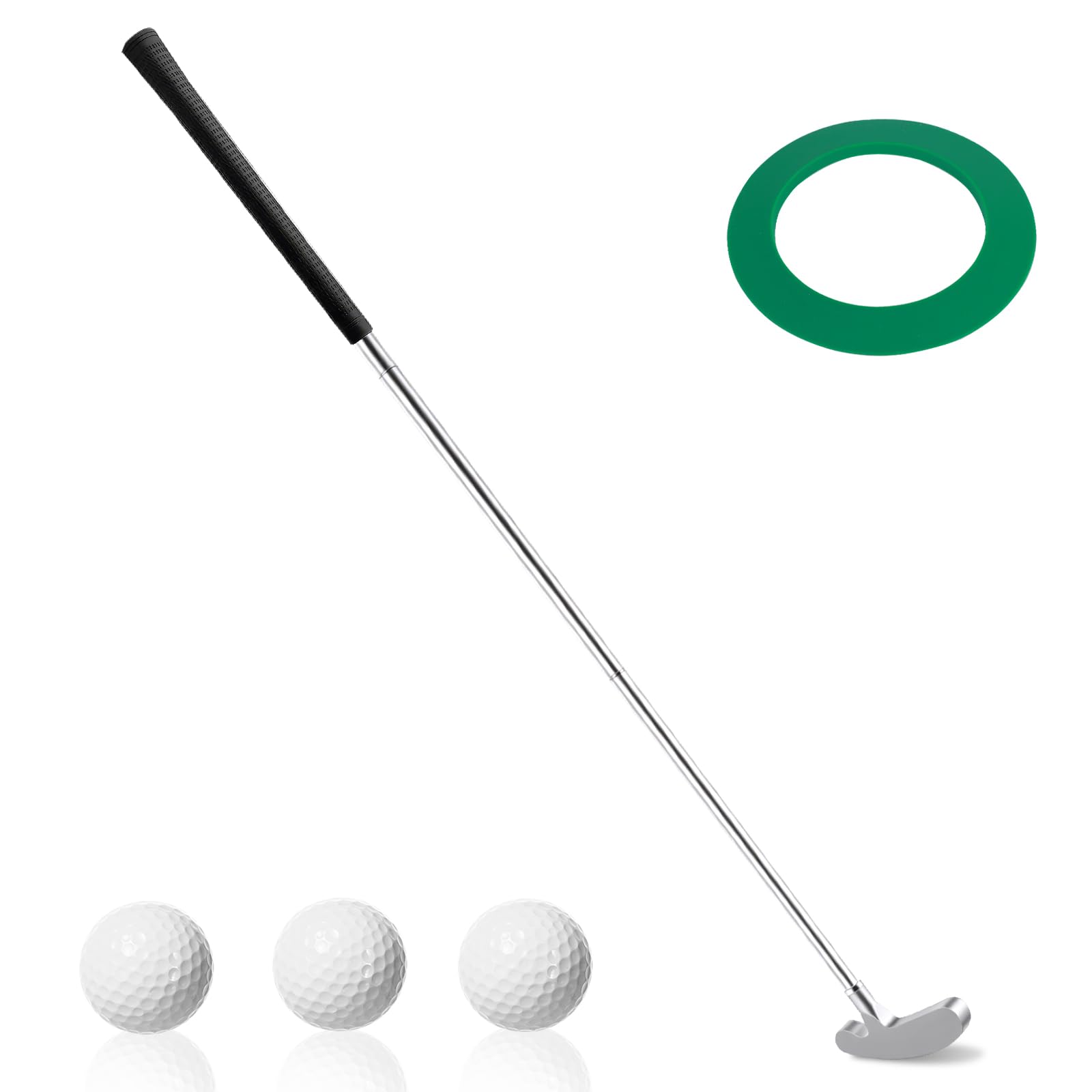 Juego de entrenamiento de swing de golf ajustable, retráctil, para entrenamiento de golf en interiores y exteriores, regalo para hombres y mujeres