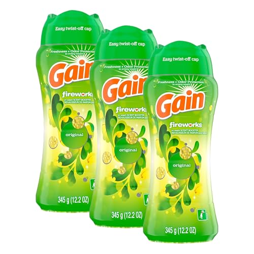 Image of Gain Fireworks In-Wash Scent Booster Beads, Original, 12.2 oz (Pack of 3)