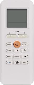 New RG70A/BGEF Replace Remote Control Compatible with Midea Air Conditioner AC RG70E/BGEF RG70C RG70E1/BGEF RG70E2/BGEFU1 RG70E3/BGEF RG70E2/BGEF RG70F/BGEFU1 RG70A1/BGEF