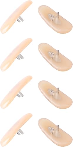 GOHIN Almohadillas nasales de repuesto para Ray-Ban Aviator RB3025 3026 - Marrón 4 Pares