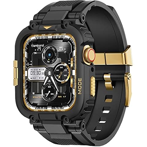 amBand Funda con Correa para Apple Watch 44/42/45mm Cover