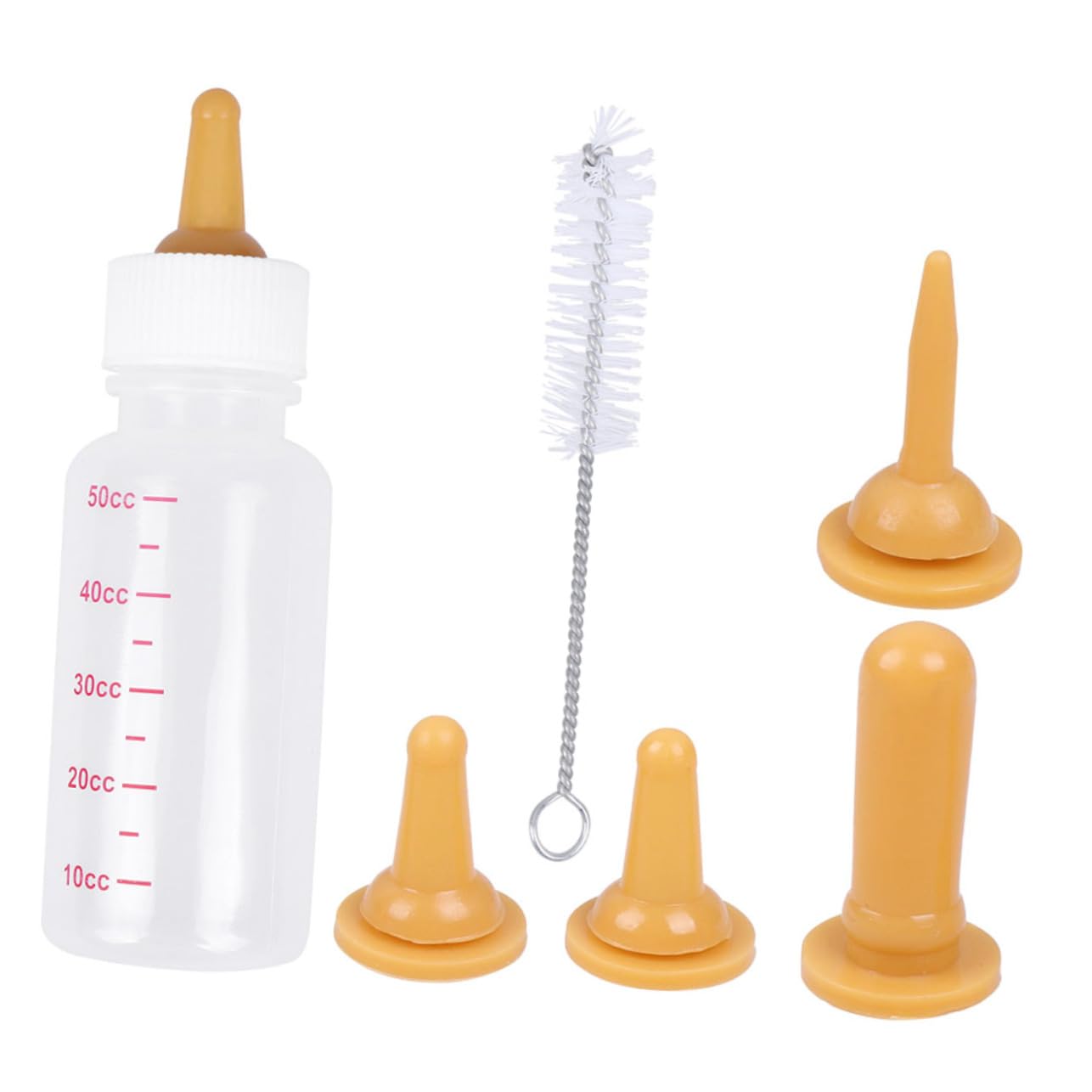 BESPORTBLE 1Set Pet Nursing Bottle Soft Feeding Bottles for Kittens Puppies Lightweight Easy to Includes Nipples Bottle Brush for Newborn Pets