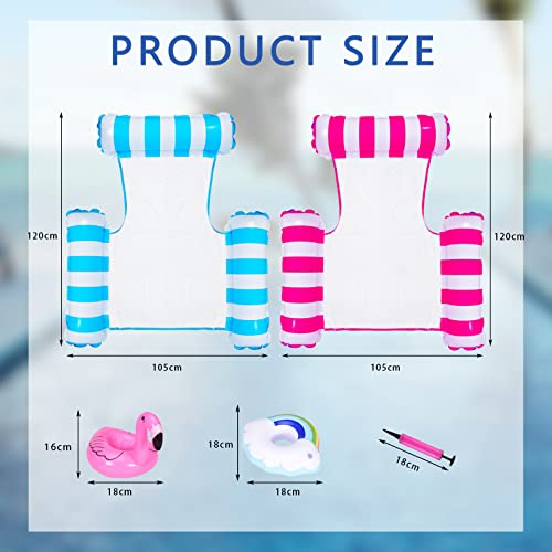 Ctxtqtdt 2 Pezzi Amaca Piscina con Portabevande