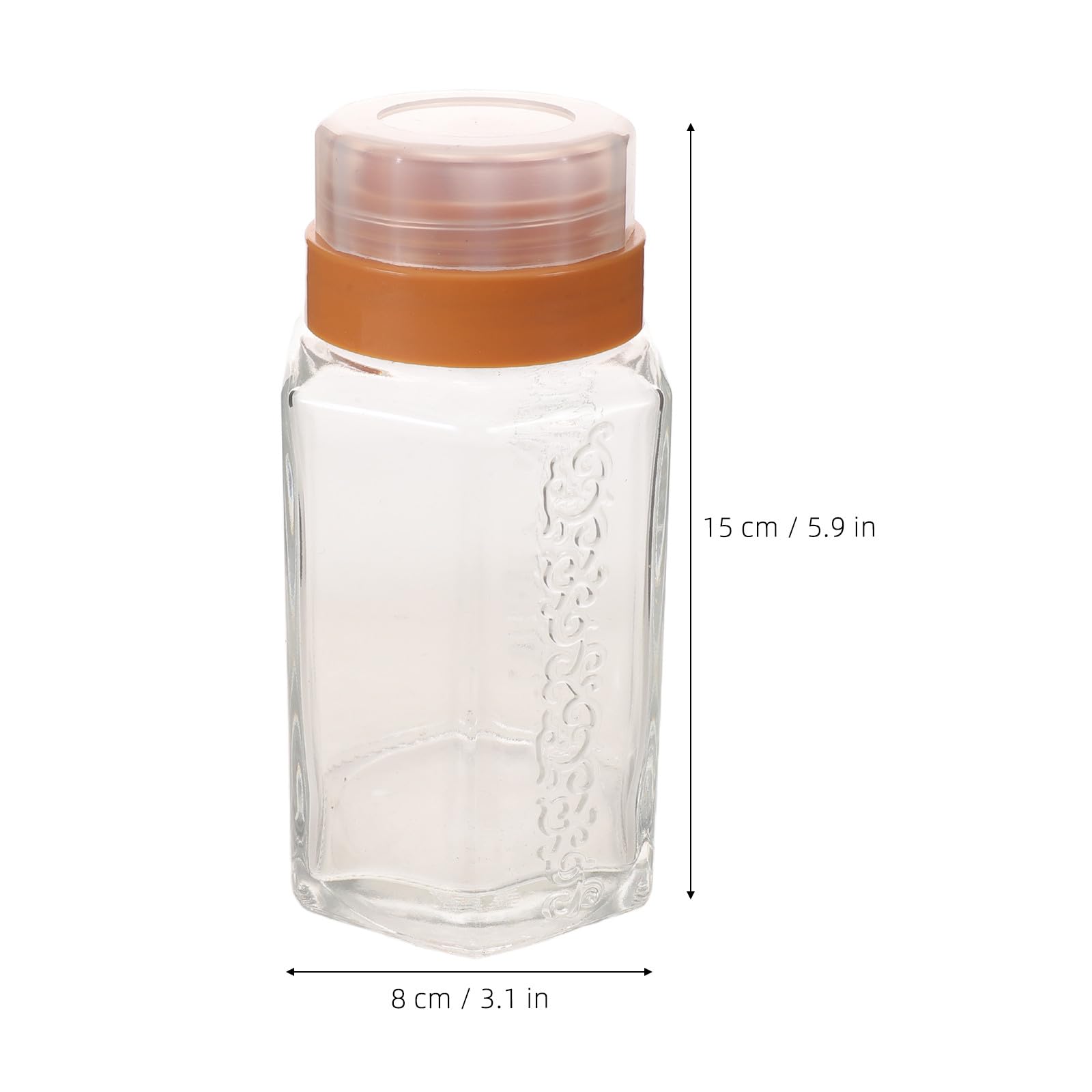 Gatuida 2 envases de vidrio con boquilla antigoteo para miel, botella de