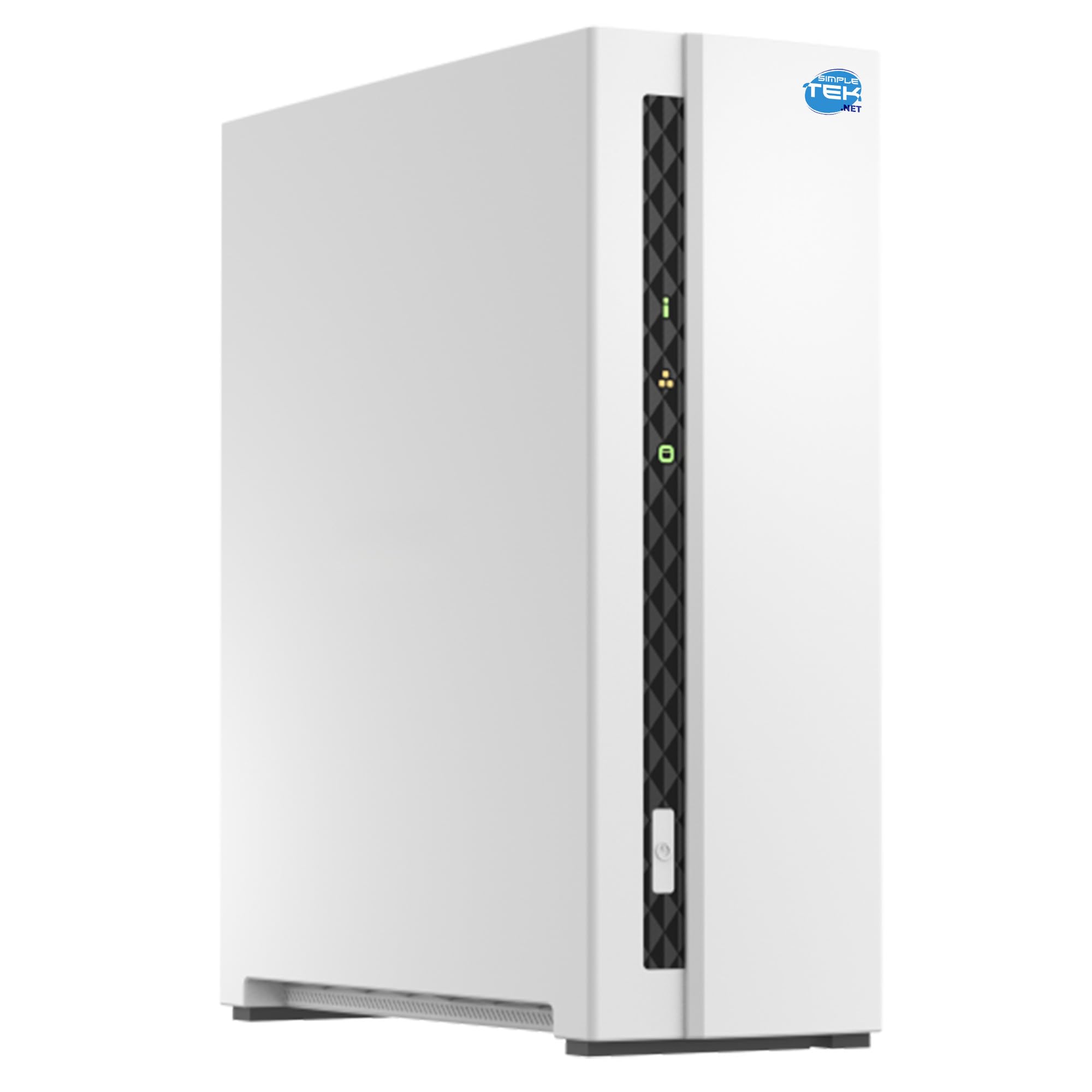 SIMPLETEK - Sistema di archiviazione di rete domestica NAS con 2 GB RAM, 1-Bay con HDD da 1TB preinstallato, USB, LAN gigabit (Ricondizionato)