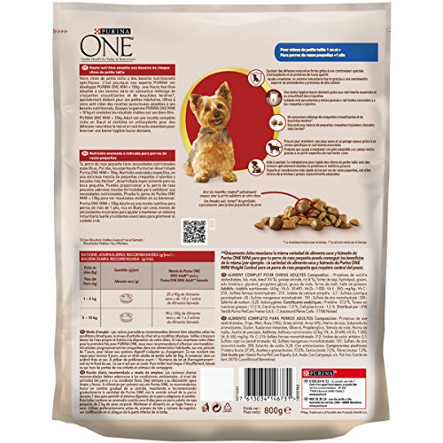 Purina One Trockenfutter mit Ochse für Hunde, 800 g – Ansicht 3