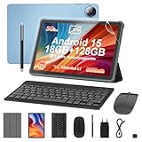 Tablet 11 Zoll mit Tastatur: Android 15 8000mAh Octa-Core 18GB+128GB 2TB TF Tablet PC - WiFi 6 BT...