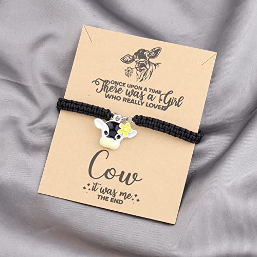 MAOFAED Cow Gift Cow Bracelet for Wome, Animal Bracelet, Animal Lover Gift, Farmer Mom Present2