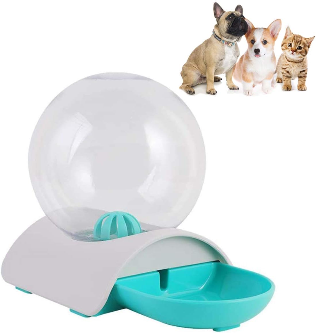 Cat Water Dispenser, Petmii Pet Gravity Waterer Dispenser 2.8L Automatic Water Drinking Fountain