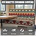 FANCOSAN African Tribal RV Dinette Cushions Covers Brown Stretch Sofa Seat Slipcovers for RV Camper Car Couch Include 1 Backrest Cover & 1 Bench Cover RV Accessories