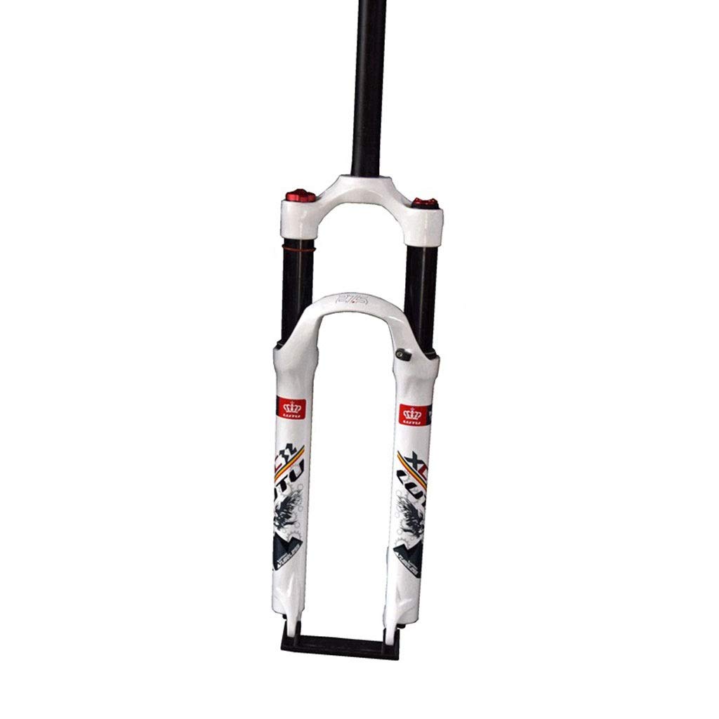 WIQUYBML 26inch Mountain Bike Suspension Fork, 1-1/8' Lightweight Aluminum Alloy MTB Cycling Shoulder Control Travel:100mm (Color : B, Size 29inch)