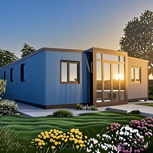 Tiny Homes for Sale prefabricada, pequeña casa para vivir para adultos de 20 pies y 30 pies, contenedor plegable expandible con dormitorios, cocina y baño, cabina modular portátil para vida fuera de