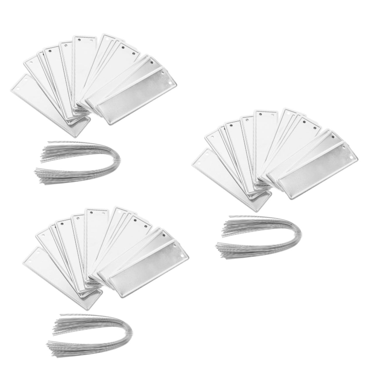 YARNOW 150pezzi Etichette Per Piante Alluminio Da Riutilizzabili e Impermeabili Per Giardinaggio e Identificazione Piante Design Moderno e Facile Da Scrivere