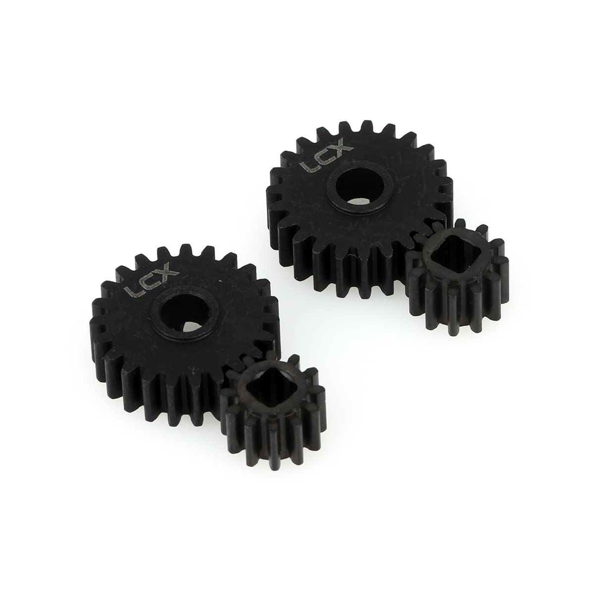 LCX Racing 1/10th RC Crawler Car Hard Steel Portal Drive Gear Set 32P 23T/12T for Axial SCX10 III AXI03007 Capra UTB10,Upgrades Parts Accessories