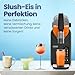 Iceman Slushie-Maschine, 1,9 L Mixer für Getränke und Slushies, kein Eis und kein Mixen für gefrorene Margaritas, Frappes und Shakes, 5 Touchscreen-Voreinstellungen, einfacher Dosierhebel - Schwarz