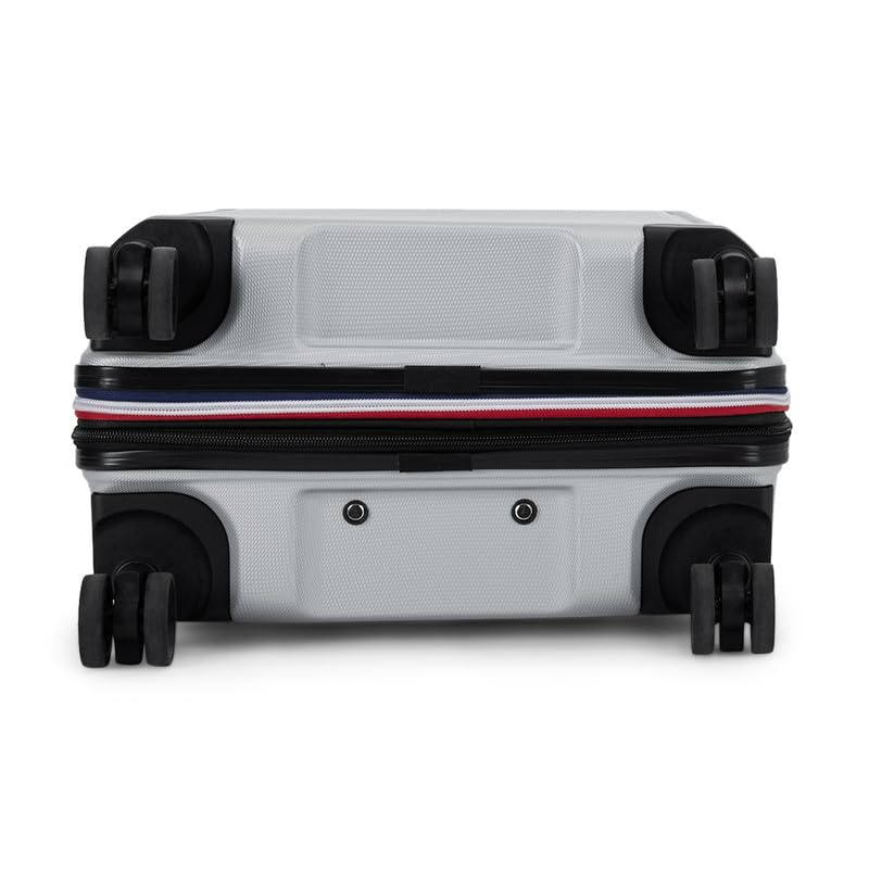 Image of TOMMY HILFIGER Medium Hard Luggage Hummer X - Grey| Check-in Trolley Bag with TSA Lock | 360 Spinner Double Wheels | Telescopic Handle | Polycarbonate Shell Suitcase | 66.5cm | 77L Capacity