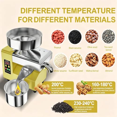 Máquina de prensa de aceite de acero inoxidable para cocina 8
