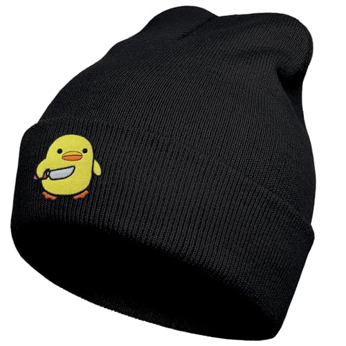 Funny Cool Beanies Cute Gothic Knit Hat for Men and Women (Duck)
