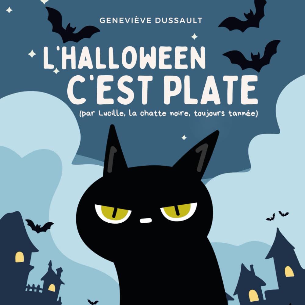 L'halloween c'est plate - Livre pour enfant en français: Histoire amusante d'halloween inspirée de l'humour Grumpy Cat