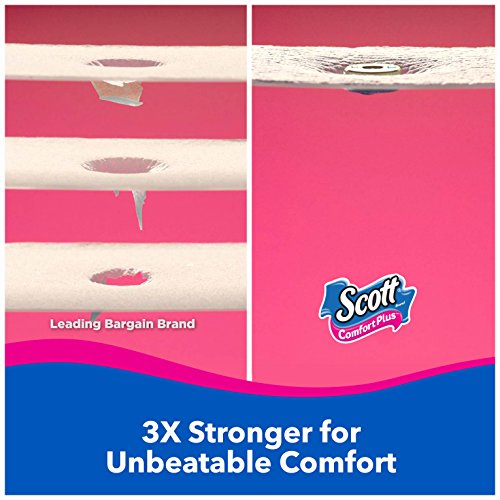 Scott ComfortPlus Toilet Paper, Equal to 36 Regular Rolls), Septic Safe Bath Tissue, White, 9 Count (Pack of 1) - 5
