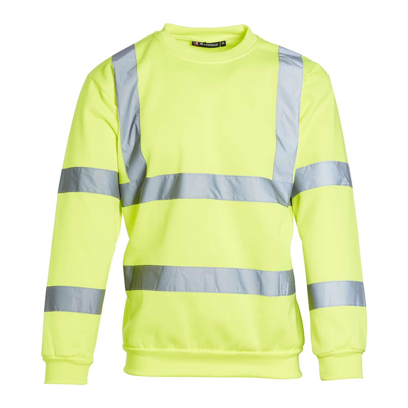 Blackrock Sweat-Shirt Jaune Haute visibilité, pour Homme et Femme, sécurité et Confortable, Haute visibilité, réfléchissant, entièrement certifié en