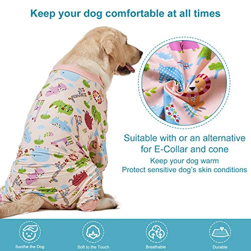 LovinPet Large Dog Pajamas, Pajamas for Large Dogs Slim Fit, Lightweight Pullover Dog Pj's, Full Coverage - Image 2