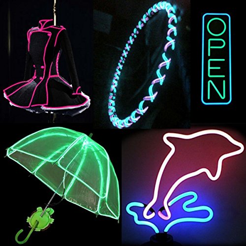Cefrank 5M Flessibile di El Wire Neon Luce Dance
