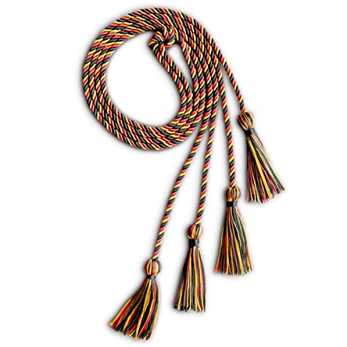Image of Endea Graduation Double Honor Cord Three-Color (Black /Red /Gold)