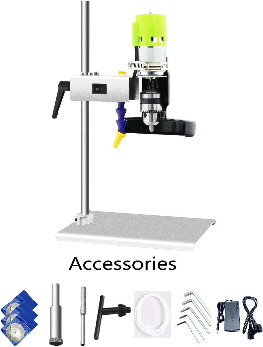 Electric Bottle Cutter, Adjustable Speed Glass Cutting Tool Includes Accessories, 7-Speed Adjustable Settings, Motor Speed: 2000-6000 R/min, Cutting Blade Size: 60mm, for Glass Cutting