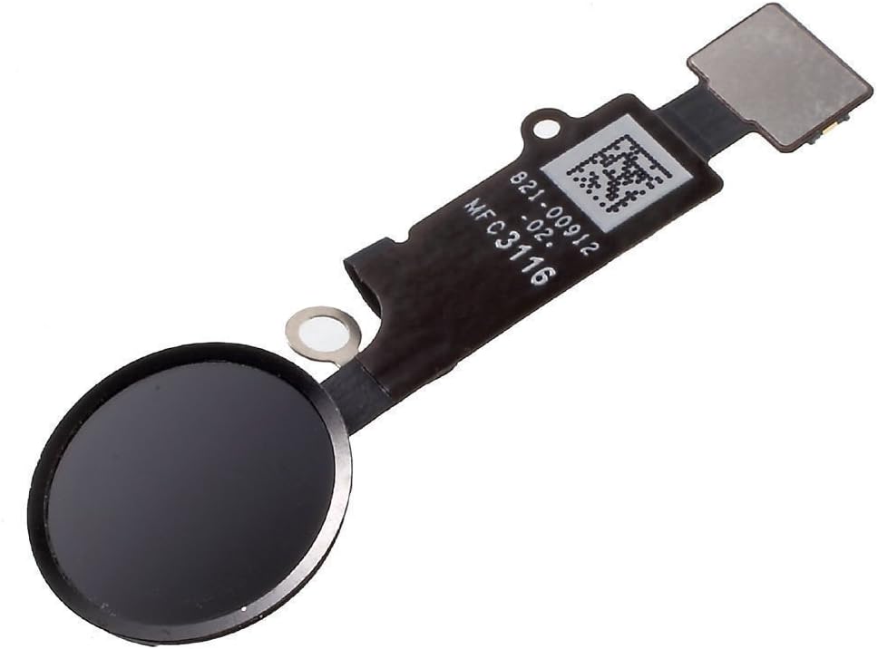 Mobofix Home Button Home Key Touch Button Touch Id Replacement for iPhone 8/8 Plus Black with Flex Cable Assembly US Shipping