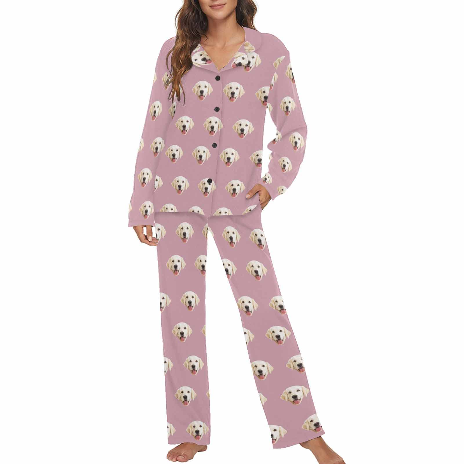 MyPupSocks Custom Face Pajamas for Women Set
