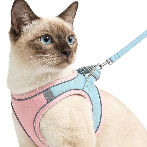 Arnés para gatos a prueba de escapes con chaleco acolchado 2