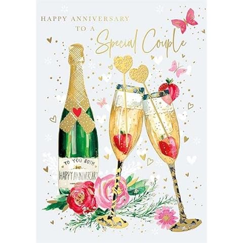 Words 'n' Wishes Anniversary Card with Foil Cover
