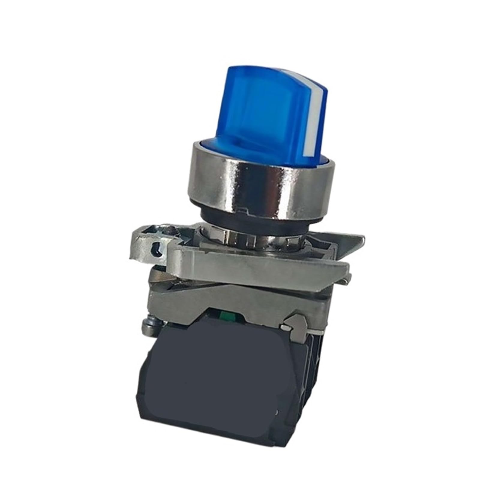 Selector switch XB4BK136M5 blue three-position 1NO+1NC 220V Ø22 for industrial control